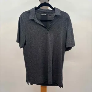 Travis Matthew Men's Size M Black Striped Short Sleeve Shirt