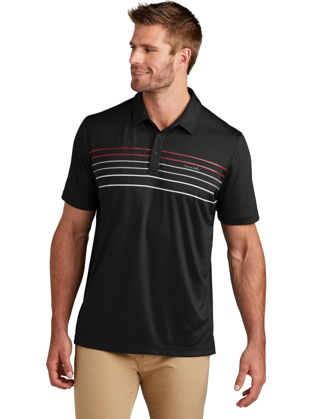 TravisMathew Coto Performance Chest Stripe Polo