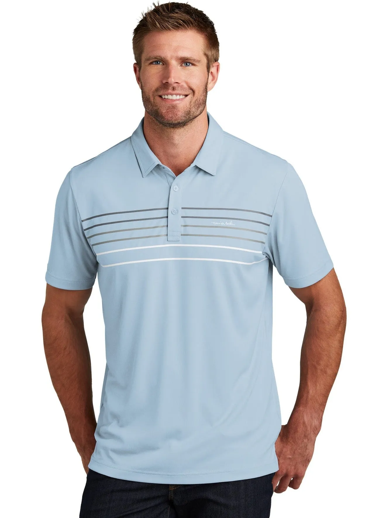 TravisMathew Coto Performance Chest Stripe Polo