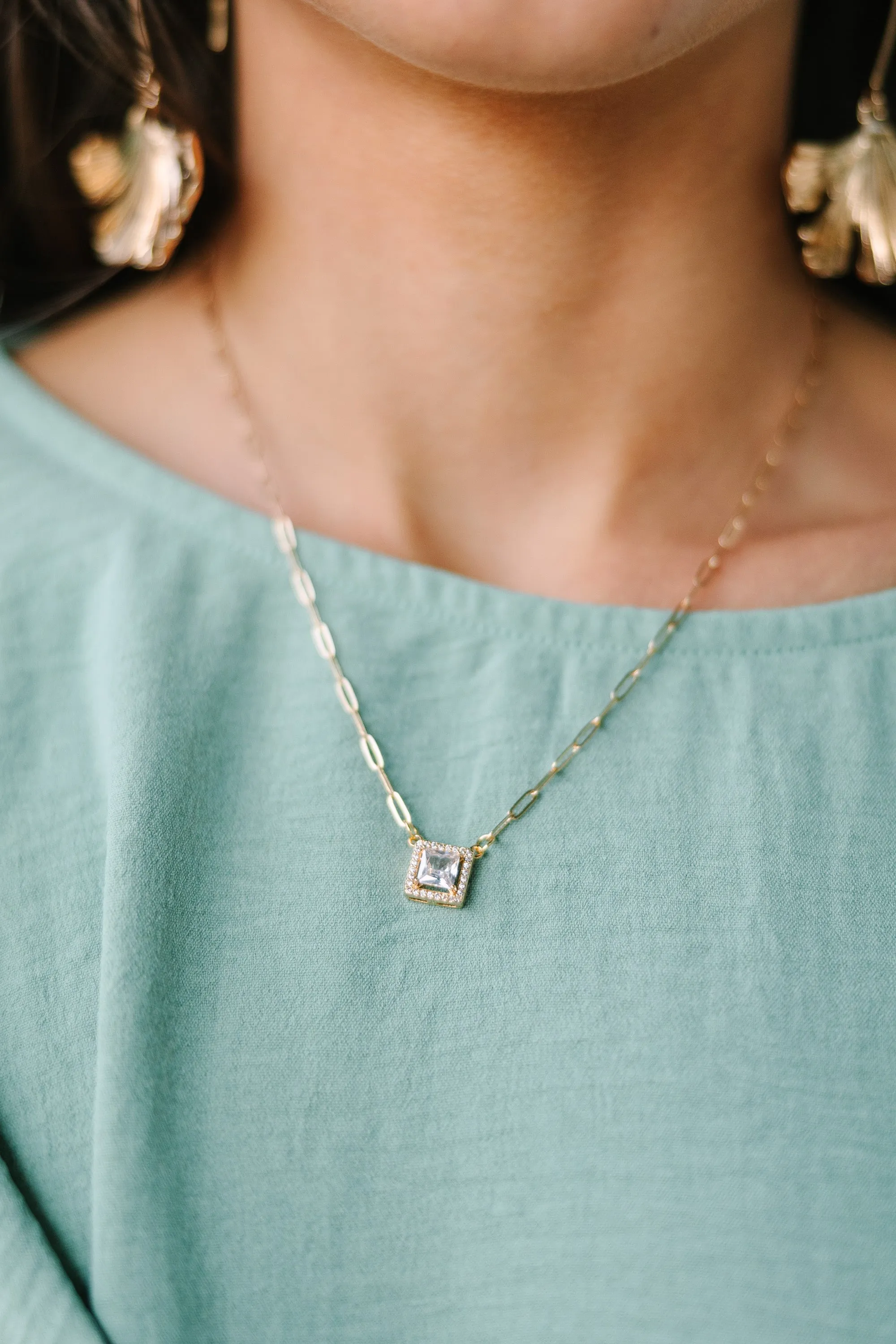 Treat You Well Crystal Pendant Necklace