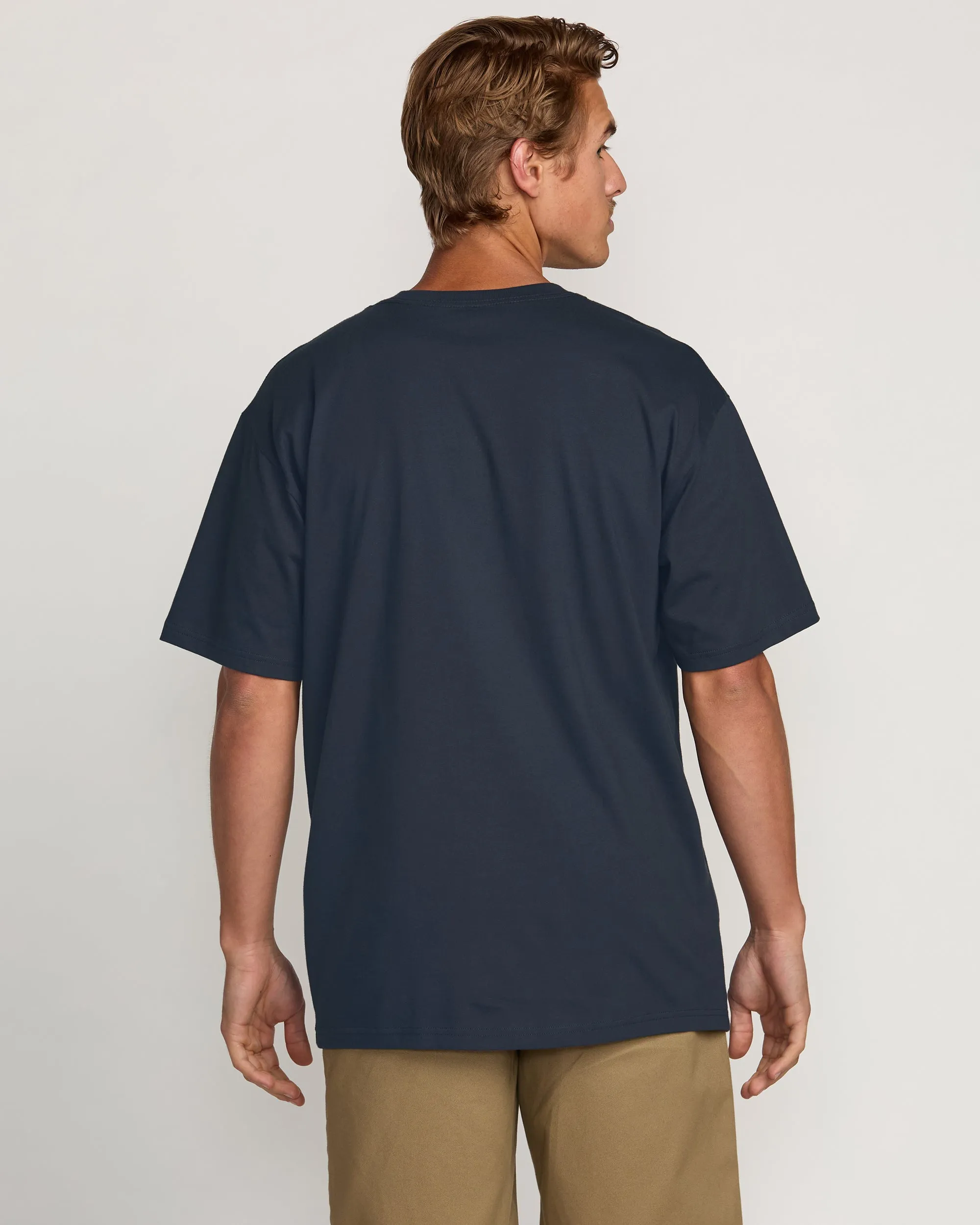 Triple Up Regular Tee - Aged Indigo Billabong