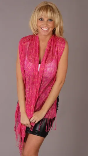 Troo Peace Scarf Pink
