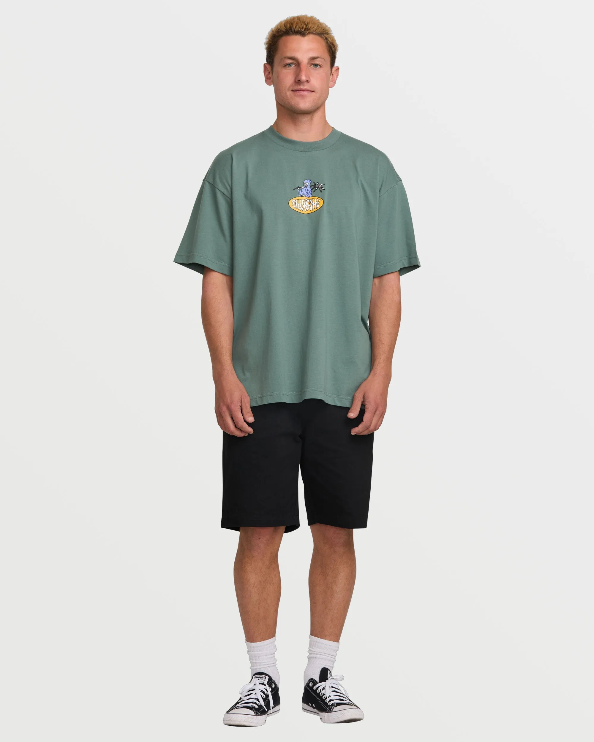Tropical Reaper OG Tee - Dark Slate Billabong