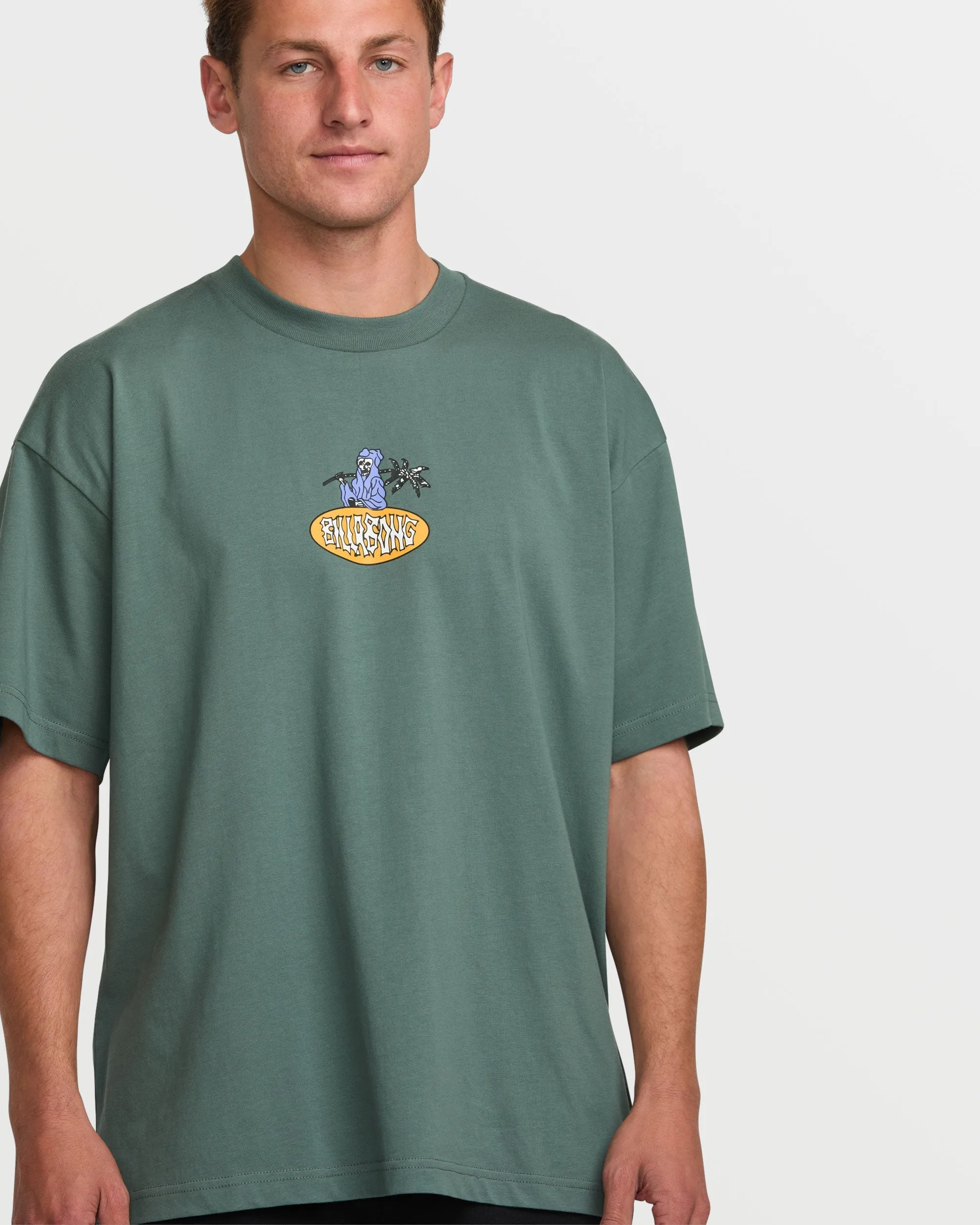 Tropical Reaper OG Tee - Dark Slate Billabong