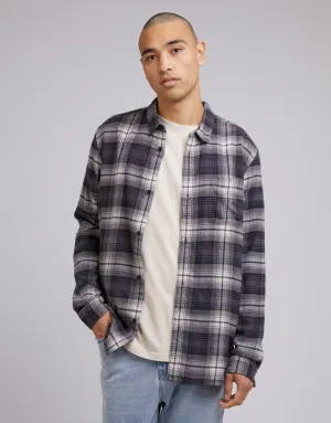 Tuned Check Long Sleeve Shirt Black