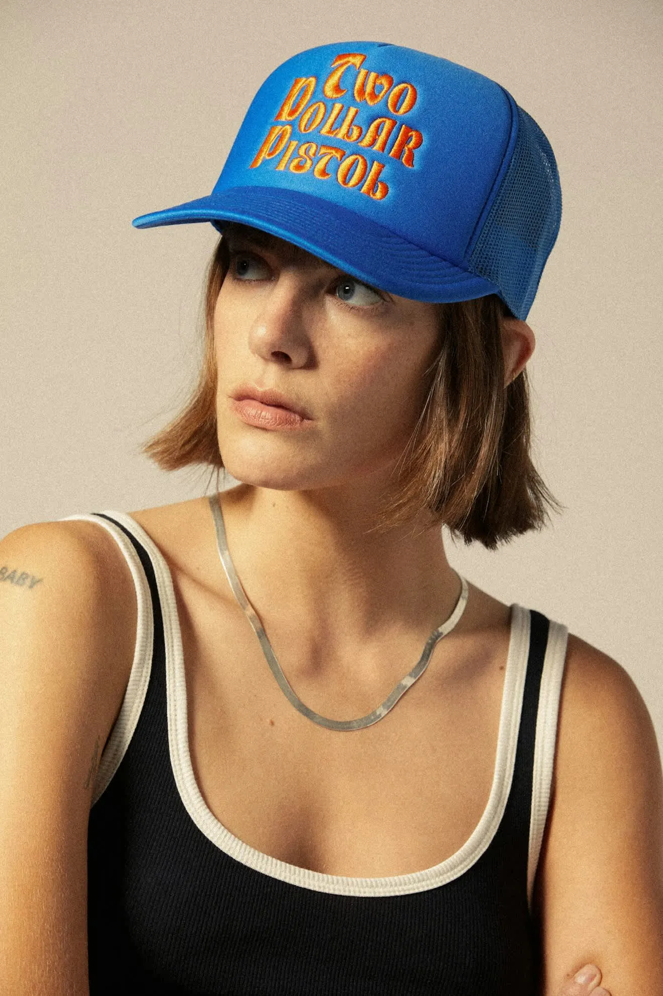 Two Dollar Pistol Netplus Trucker Hat - Electric Blue/Electric Blue Brixton