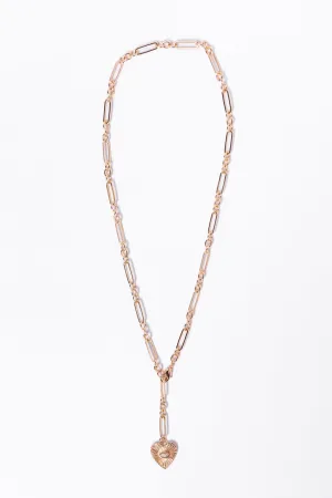 Two Layer Necklace with Big Heart SALE