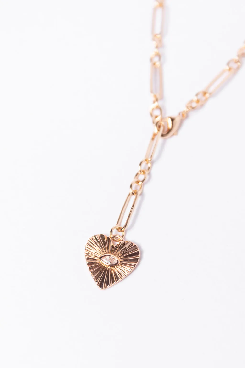 Two Layer Necklace with Big Heart SALE