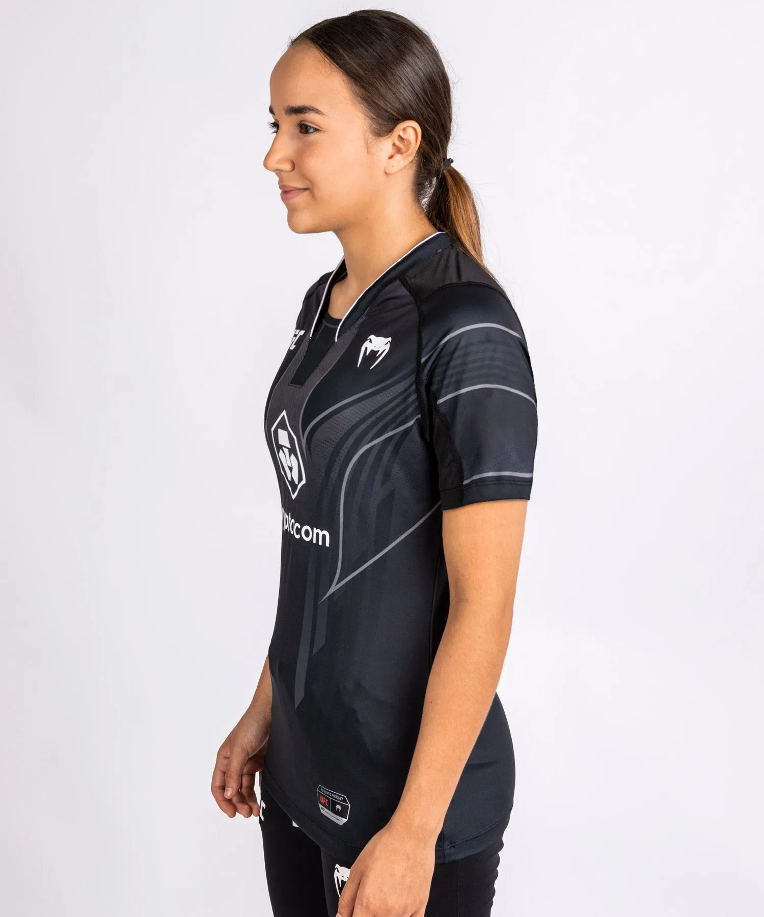UFC Venum Personalized Authentic Fight Night 2.0 Kit by Venum Women's Walkout Jersey - Black
