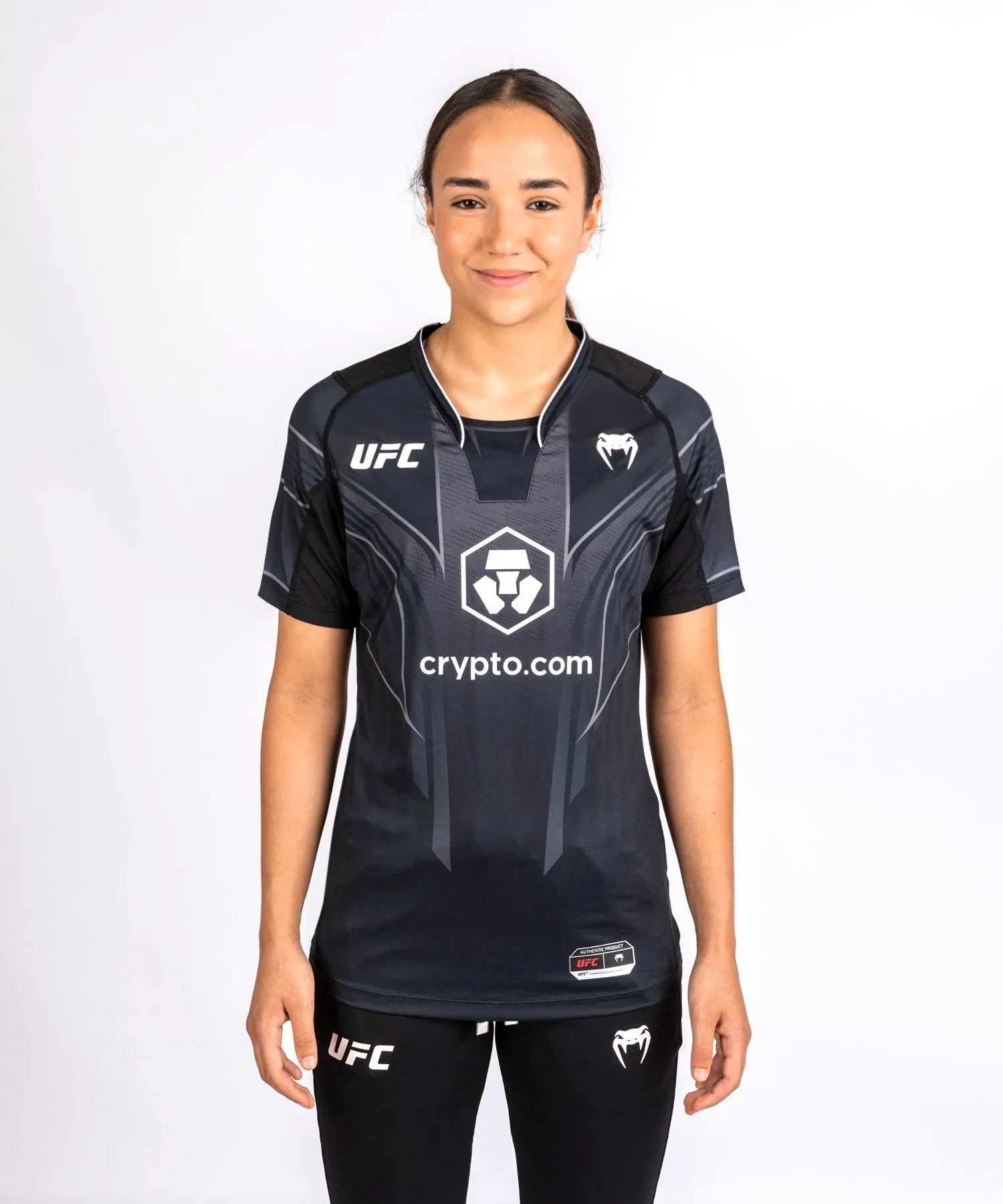 UFC Venum Personalized Authentic Fight Night 2.0 Kit by Venum Women's Walkout Jersey - Black