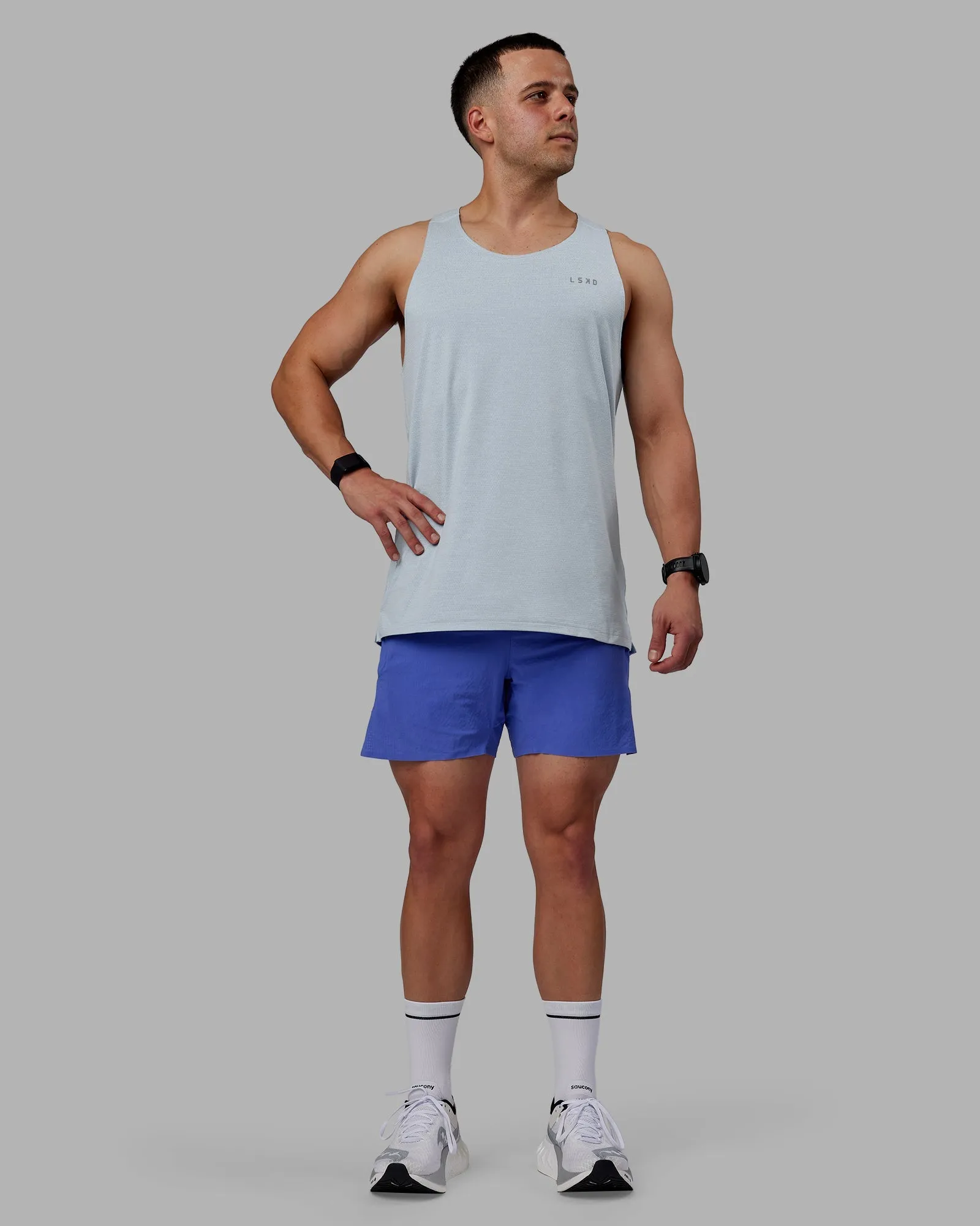 UltraAir 5" Lined Performance Short - Baja Blue-Reflective