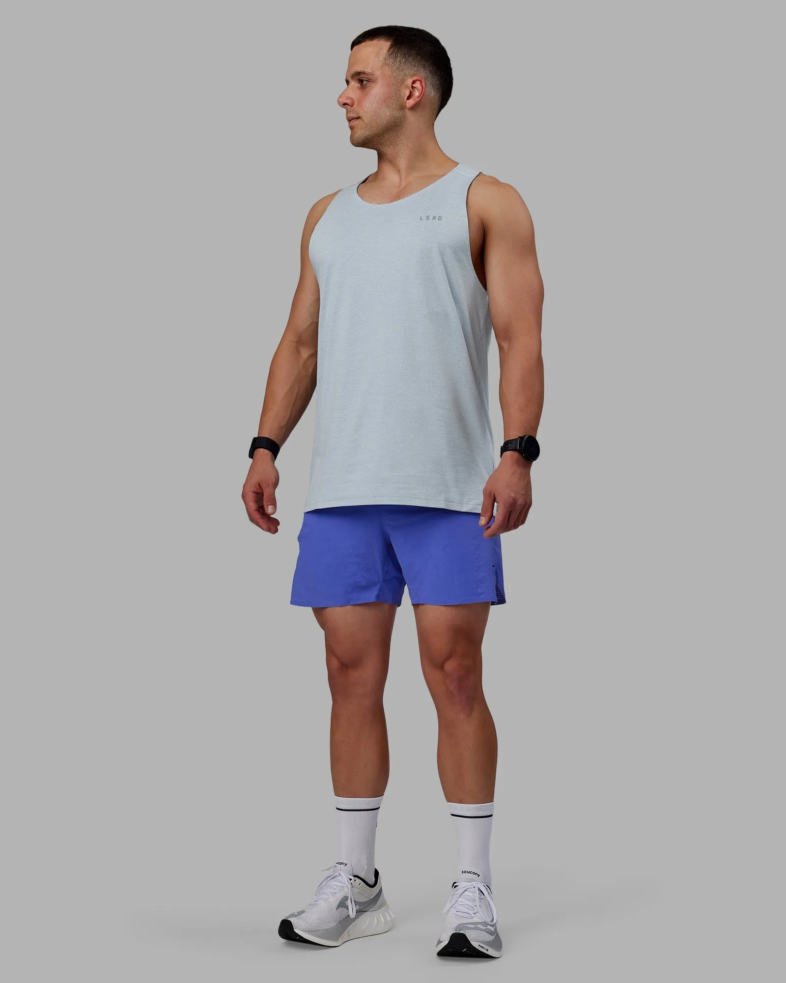 UltraAir 5" Lined Performance Short - Baja Blue-Reflective
