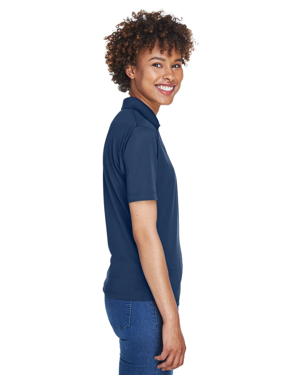 UltraClub Ladies Cool & Dry 8-Star Elite Performance Interlock Polo