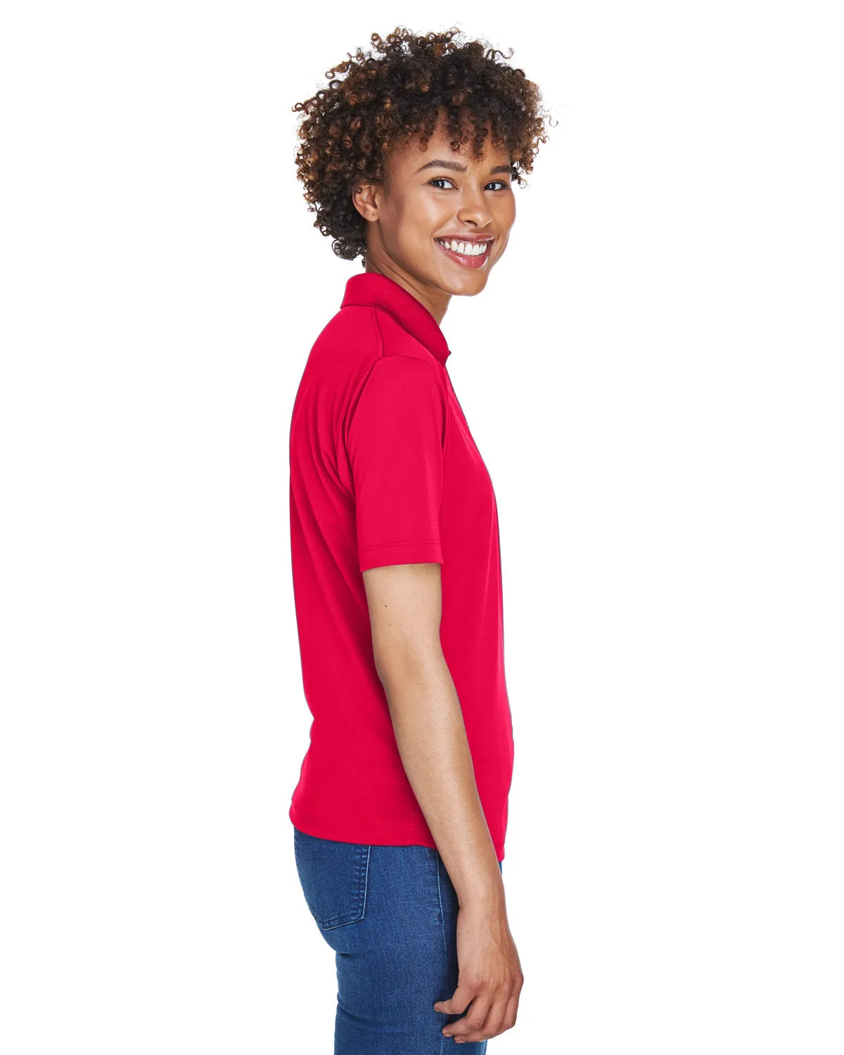 UltraClub Ladies Cool & Dry 8-Star Elite Performance Interlock Polo