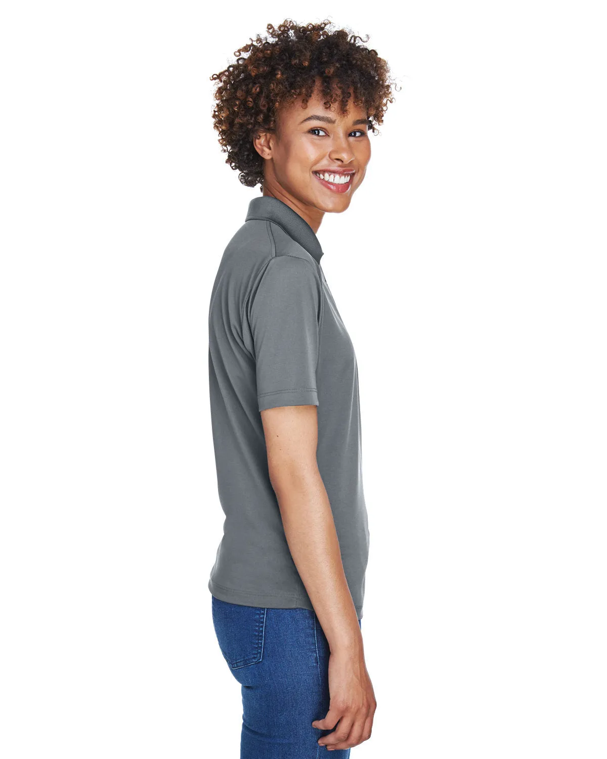 UltraClub Ladies Cool & Dry 8-Star Elite Performance Interlock Polo
