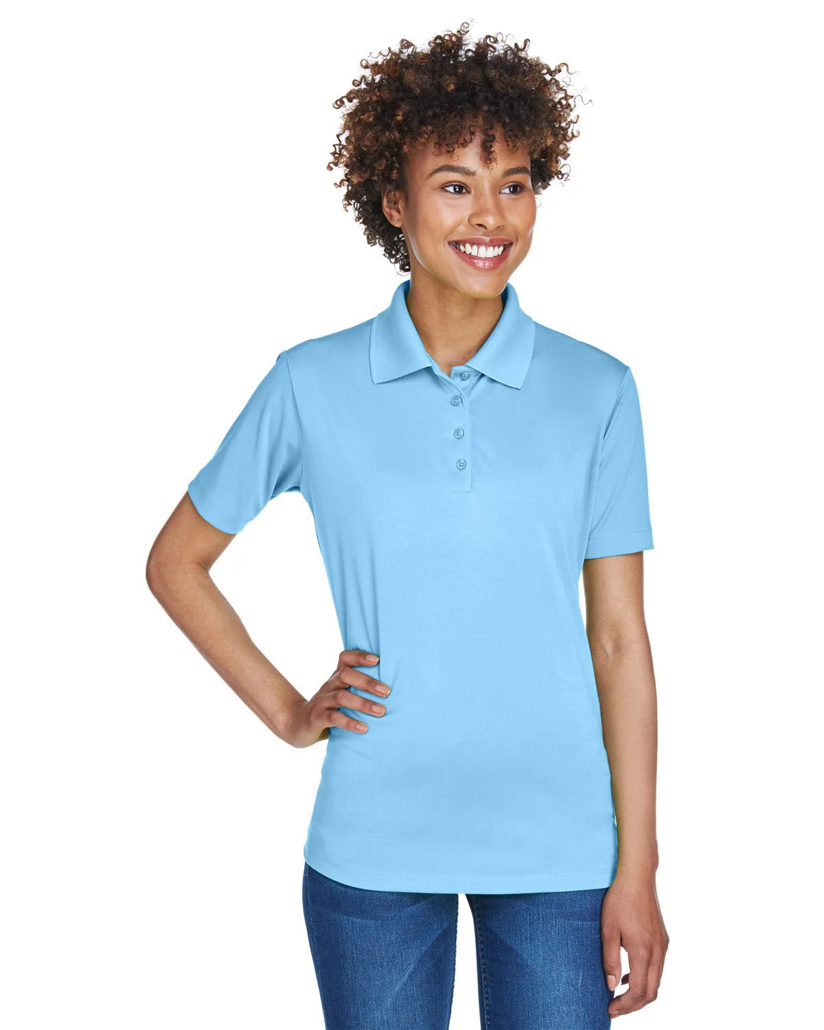 UltraClub Ladies Cool & Dry 8-Star Elite Performance Interlock Polo