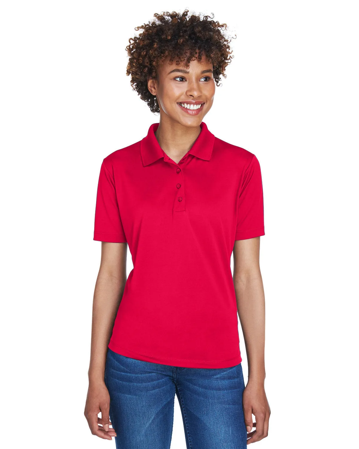 UltraClub Ladies Cool & Dry 8-Star Elite Performance Interlock Polo