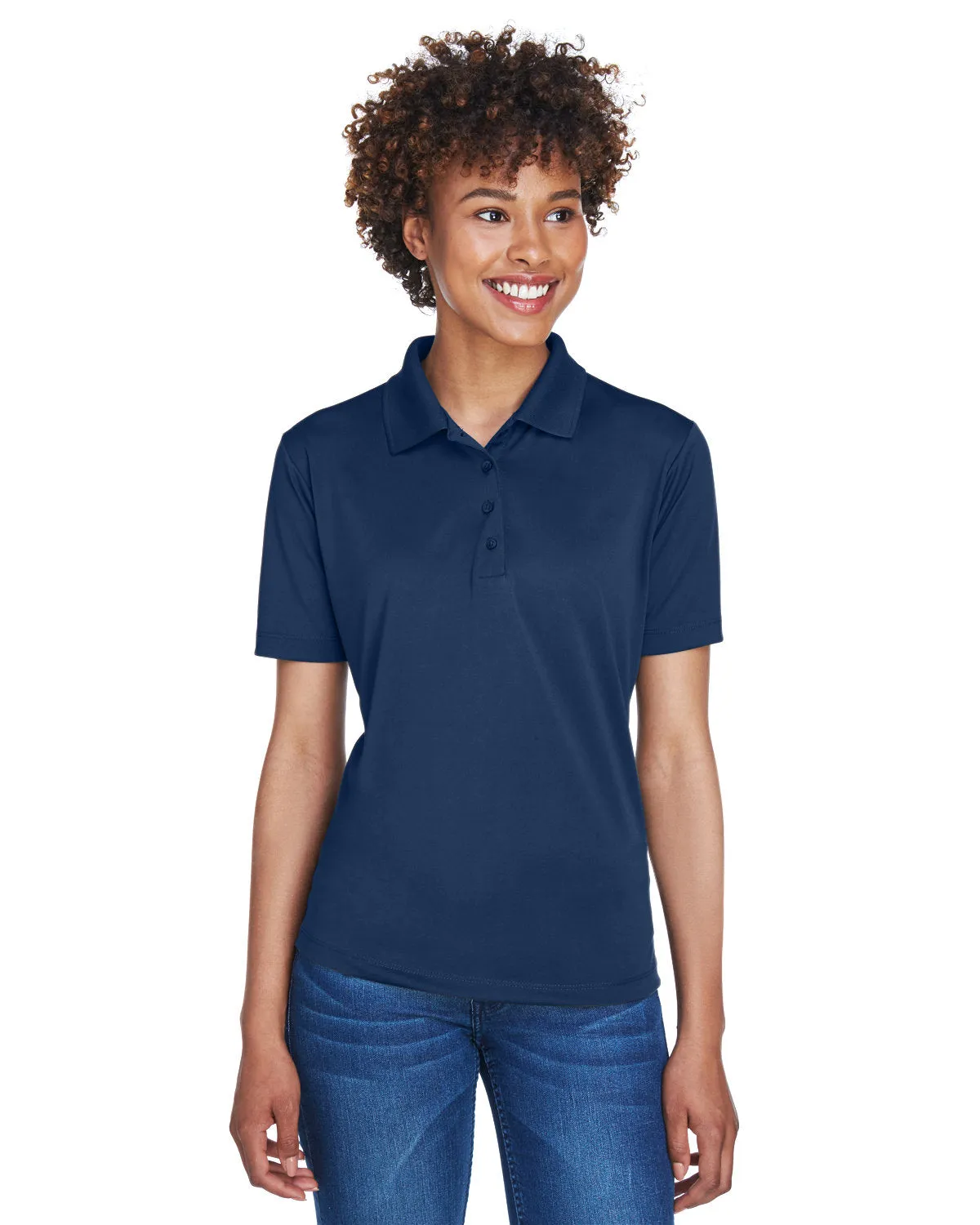 UltraClub Ladies Cool & Dry 8-Star Elite Performance Interlock Polo