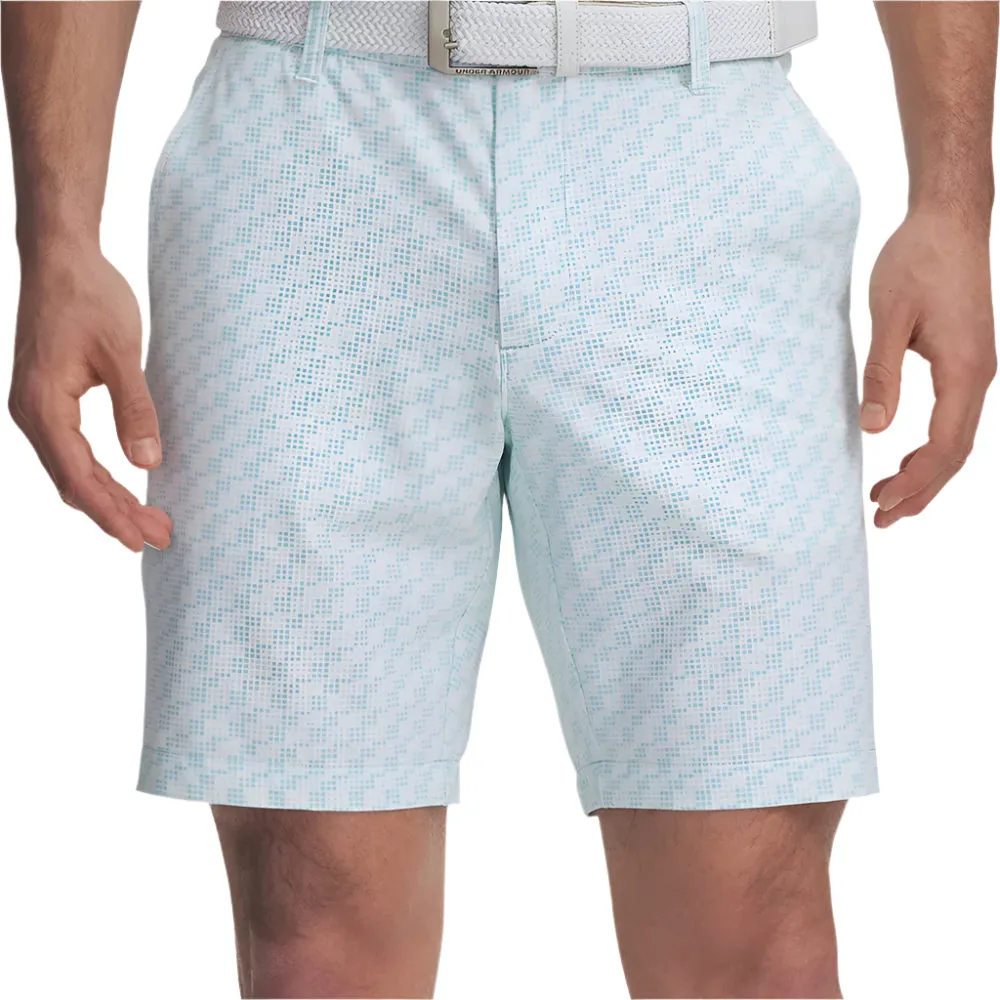 Under Armour Drive Printed Tapered Shorts - Stream/White/Halo Gray