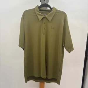 Under Armour Men's Size XL Olive Solid Short Sleeve Shirt