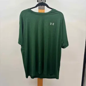 Under Armour Men's Size XXL Green Polyester Heathered Short Sleeve Shirt