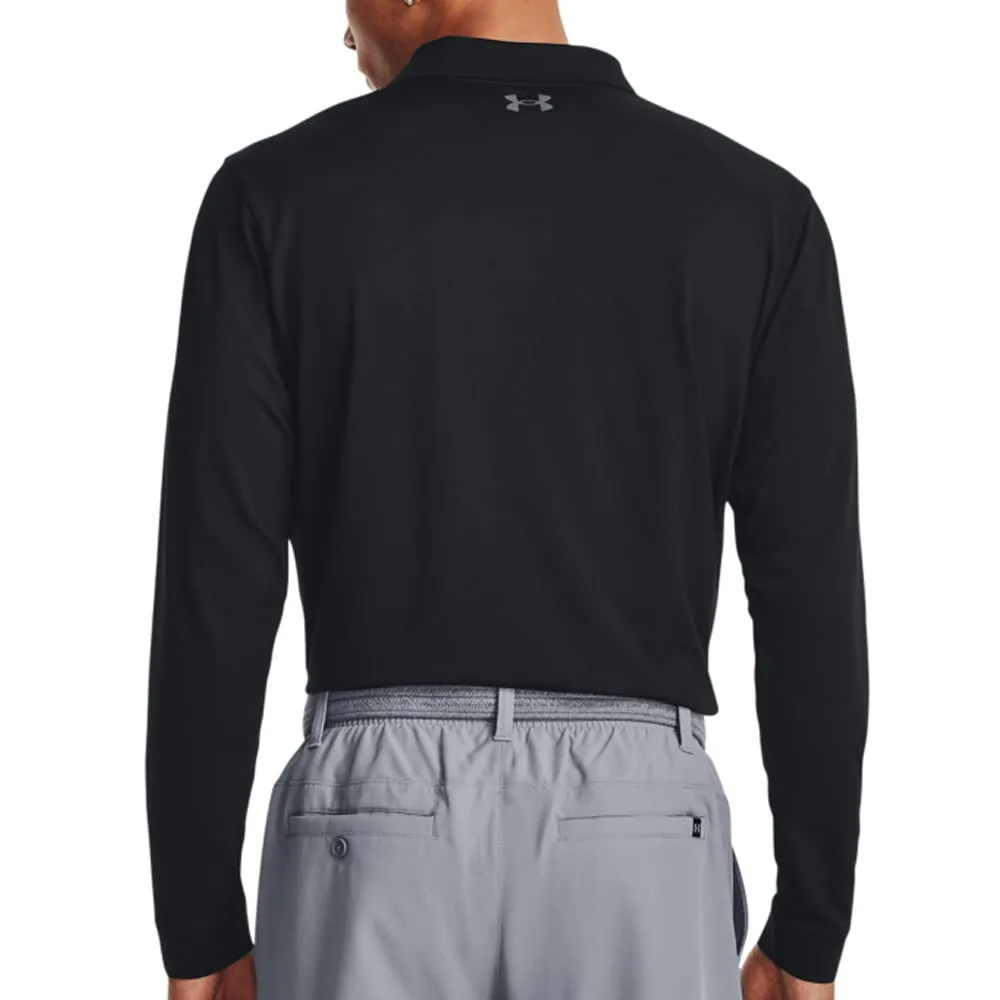 Under Armour Performance 3.0 Long Sleeve Polo Shirt - Black