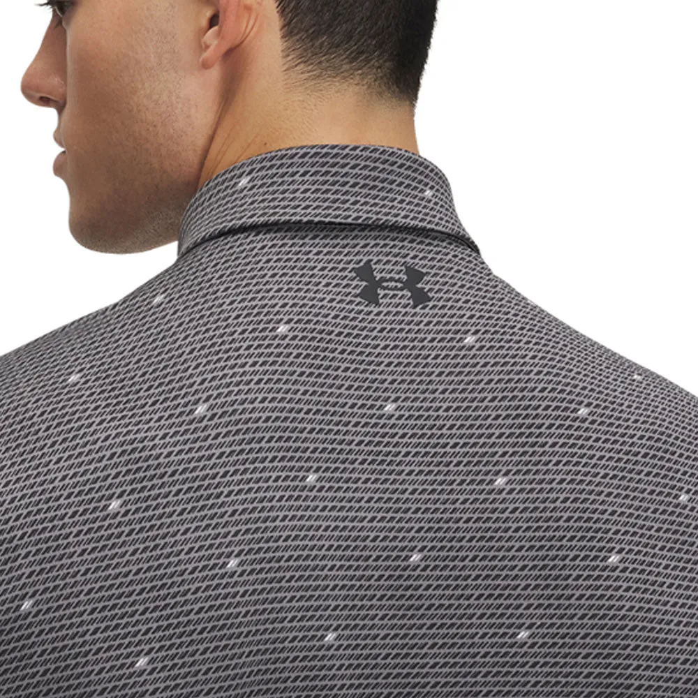 Under Armour Playoff 3.0 Printed Polo Shirt - Castlerock/Black