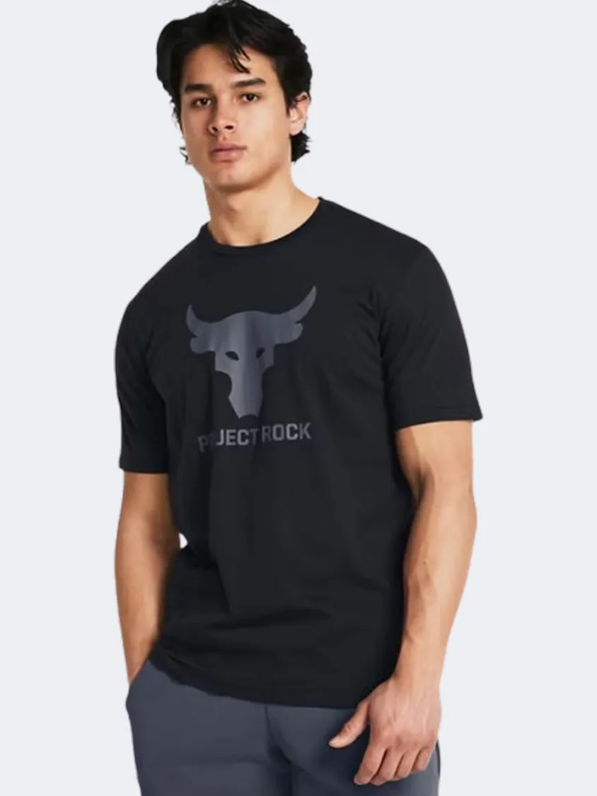 Under Armour Project Rock Brahma Bull Men Training T-Shirt Black/Downpour Grey