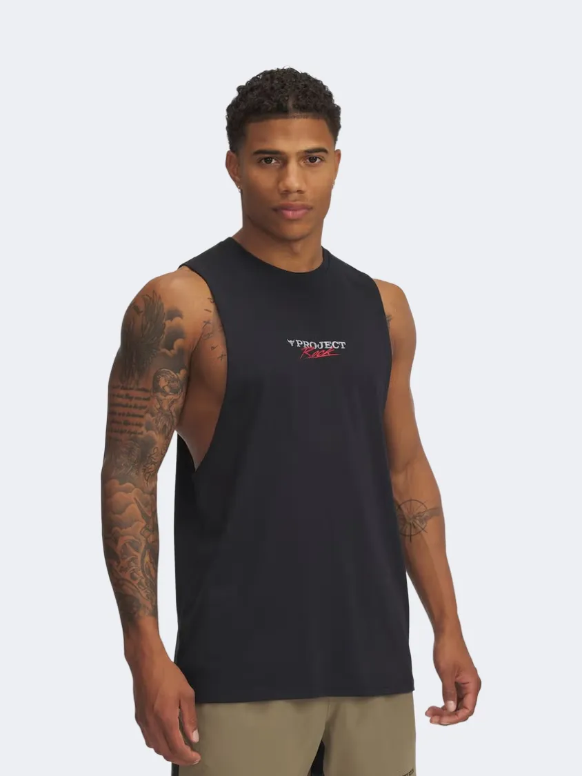 Under Armour Project Rock Men Training Tank Black/White/Red