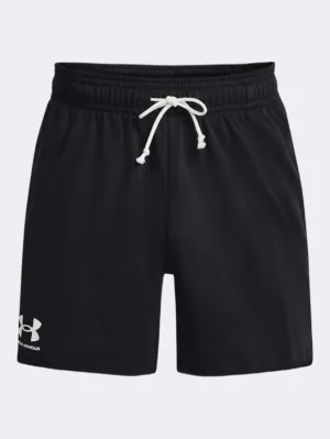 Under Armour Rival Terry 6 Inch Men Lifestyle Short Black/Onyx White