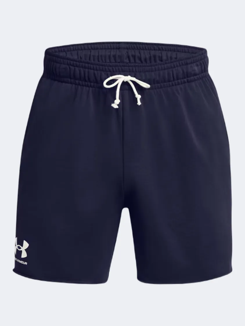 Under Armour Rival Terry Men Lifestyle Short Navy/Onyx White