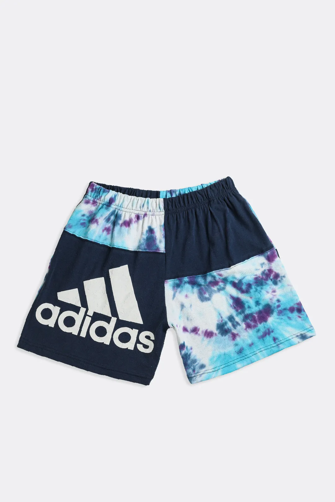 Unisex Rework Adidas Patchwork Tee Shorts - M Frankie