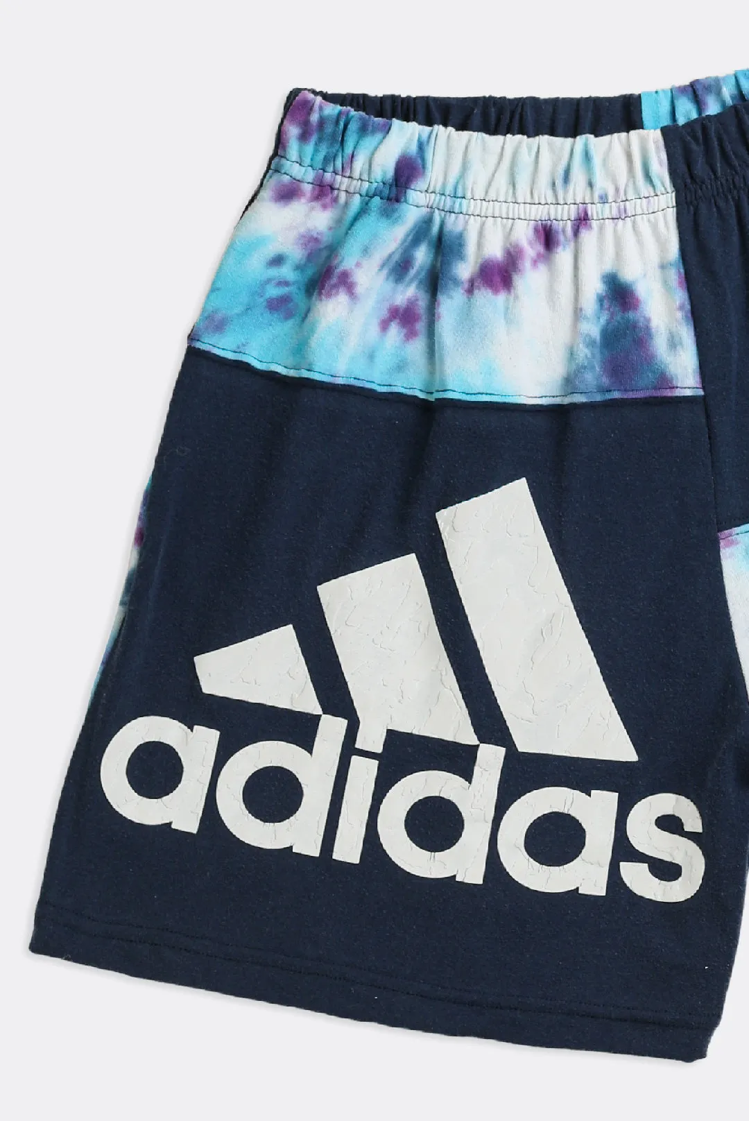 Unisex Rework Adidas Patchwork Tee Shorts - M Frankie