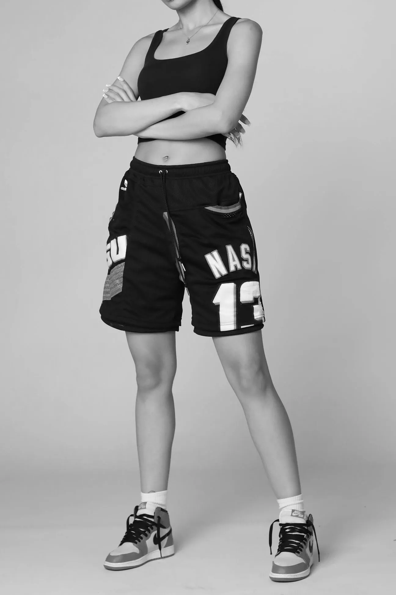Unisex Rework San Antonio Spurs NBA Jersey Shorts - L Frankie