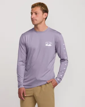 Unity Loose Fit Long Sleeve Surf Tee - Light Purple Billabong