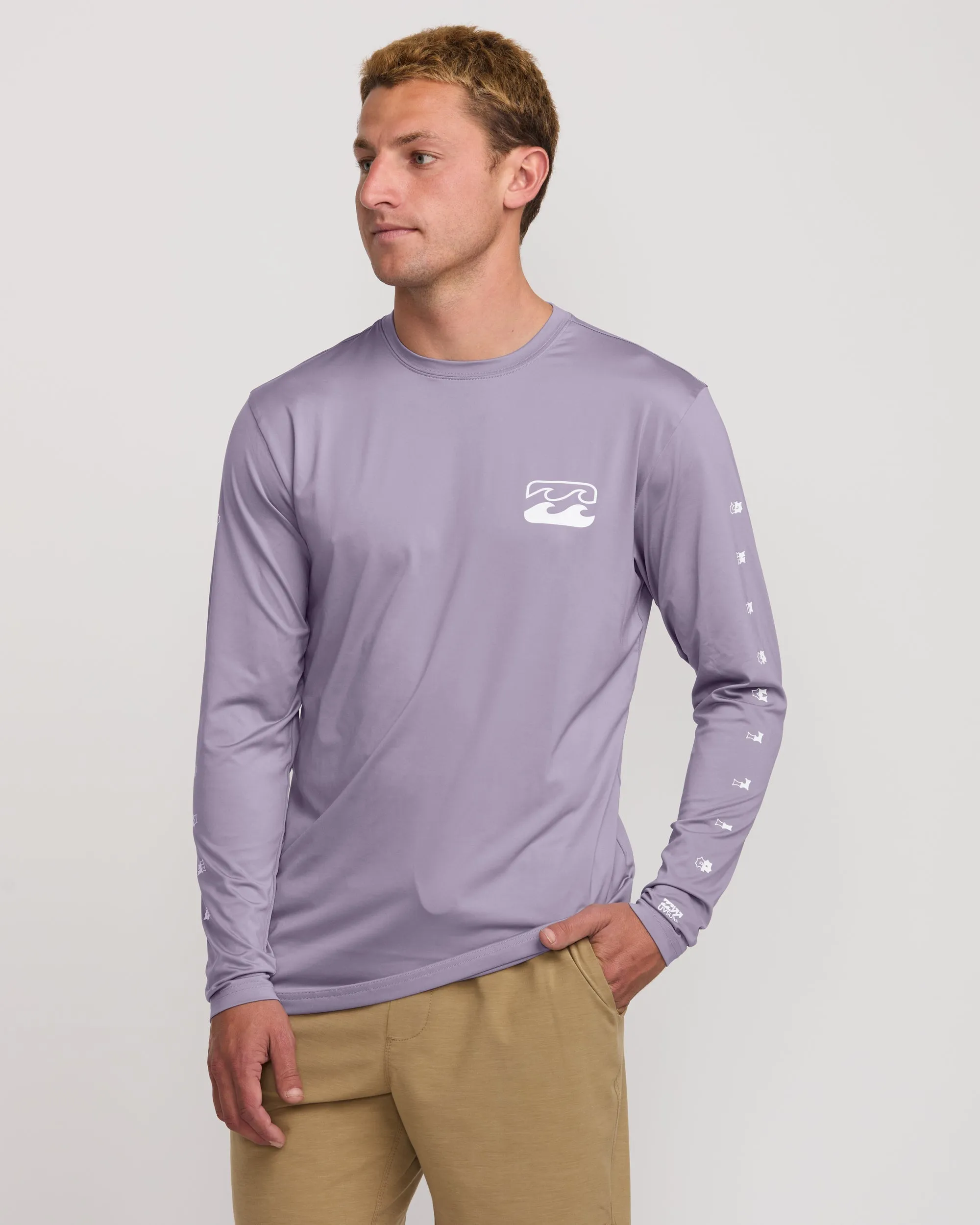 Unity Loose Fit Long Sleeve Surf Tee - Light Purple Billabong