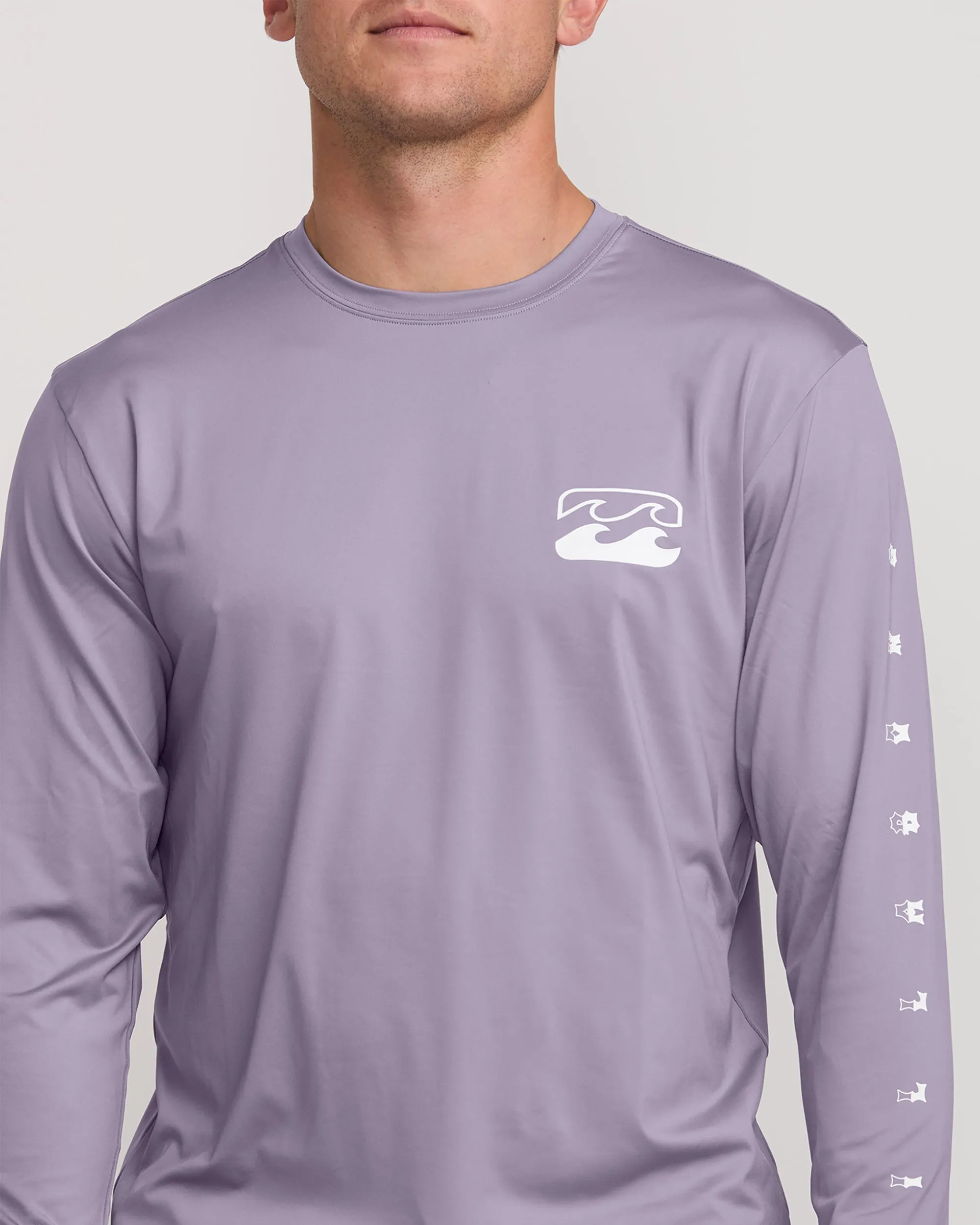 Unity Loose Fit Long Sleeve Surf Tee - Light Purple Billabong