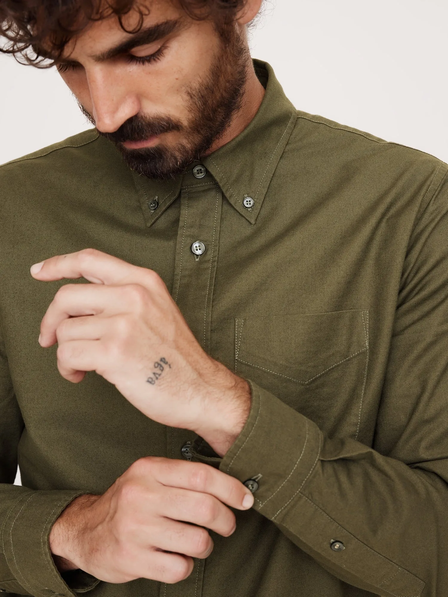 Untucked Oxford Shirt Banana Republic