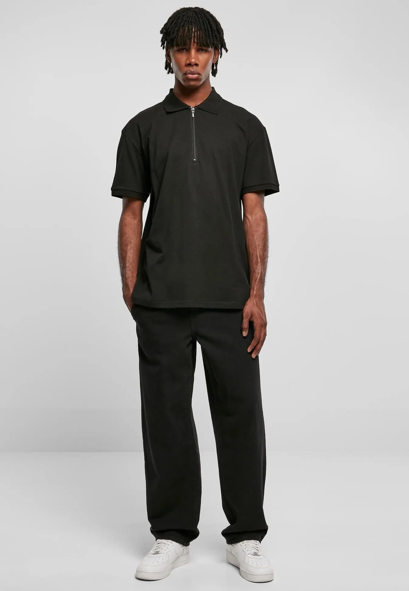 Urban Classics - Oversized Zip Black - Polo
