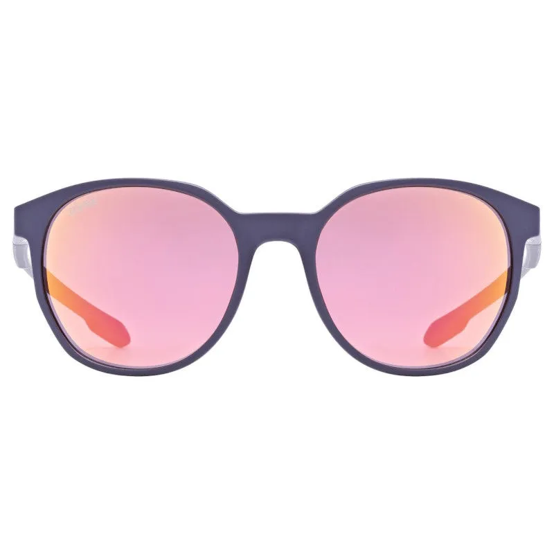 Uvex LGL 54 glasses - Blue matt Mirror Purple