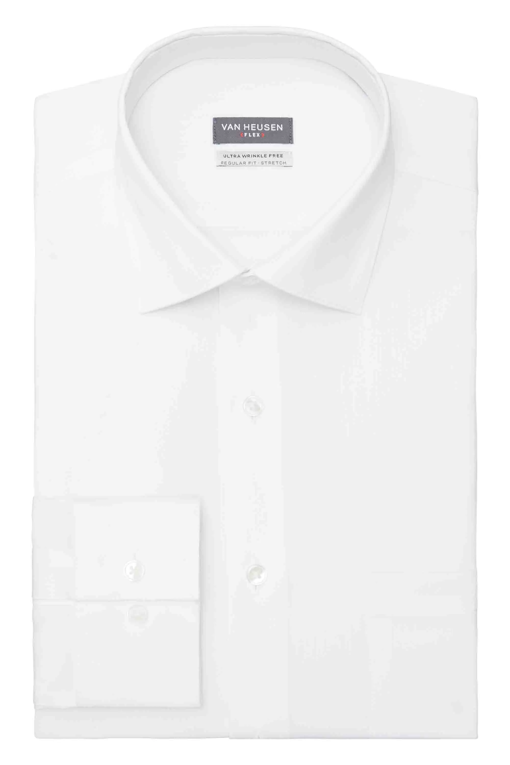 Van Heusen Regular Fit Ultra Wrinkle Free Stretch FLEX Solid