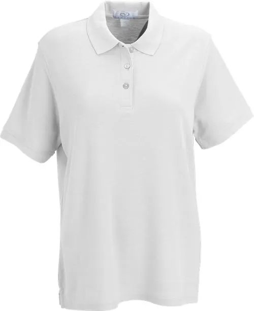 Vantage Ladies Soft-Blend Double-Tuck Pique Polo