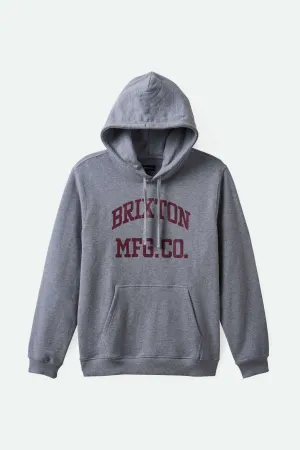 Varsity Broken In Hoodie - Heather Grey Brixton