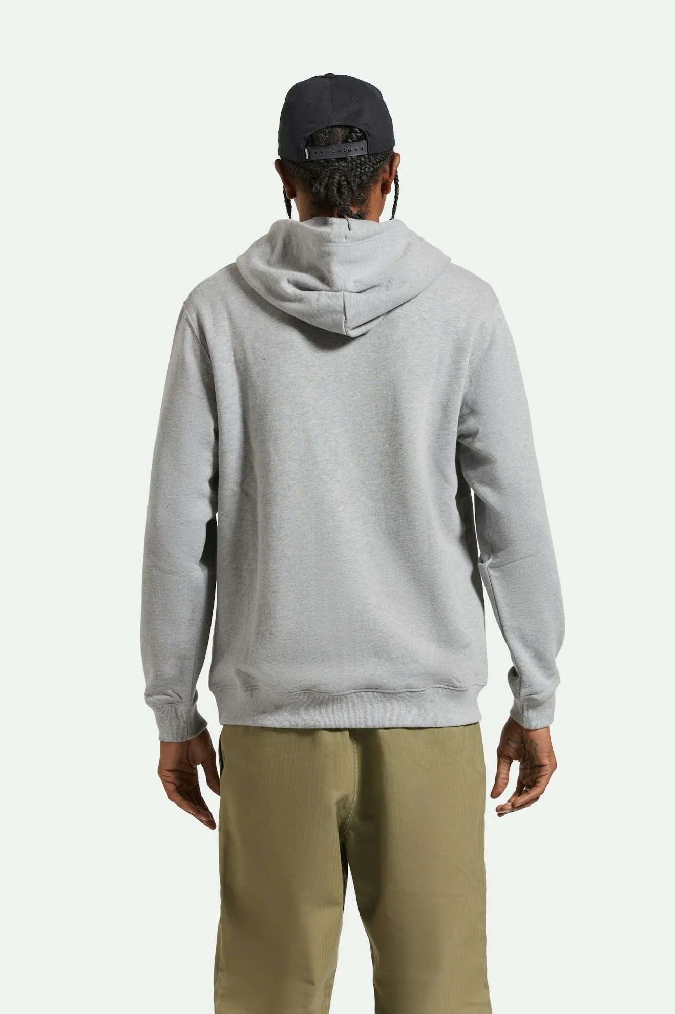 Varsity Broken In Hoodie - Heather Grey Brixton