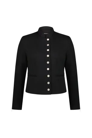 Vassalli - 2067 - Military Jacket - Black - 50% OFF - 1 x size 8 left