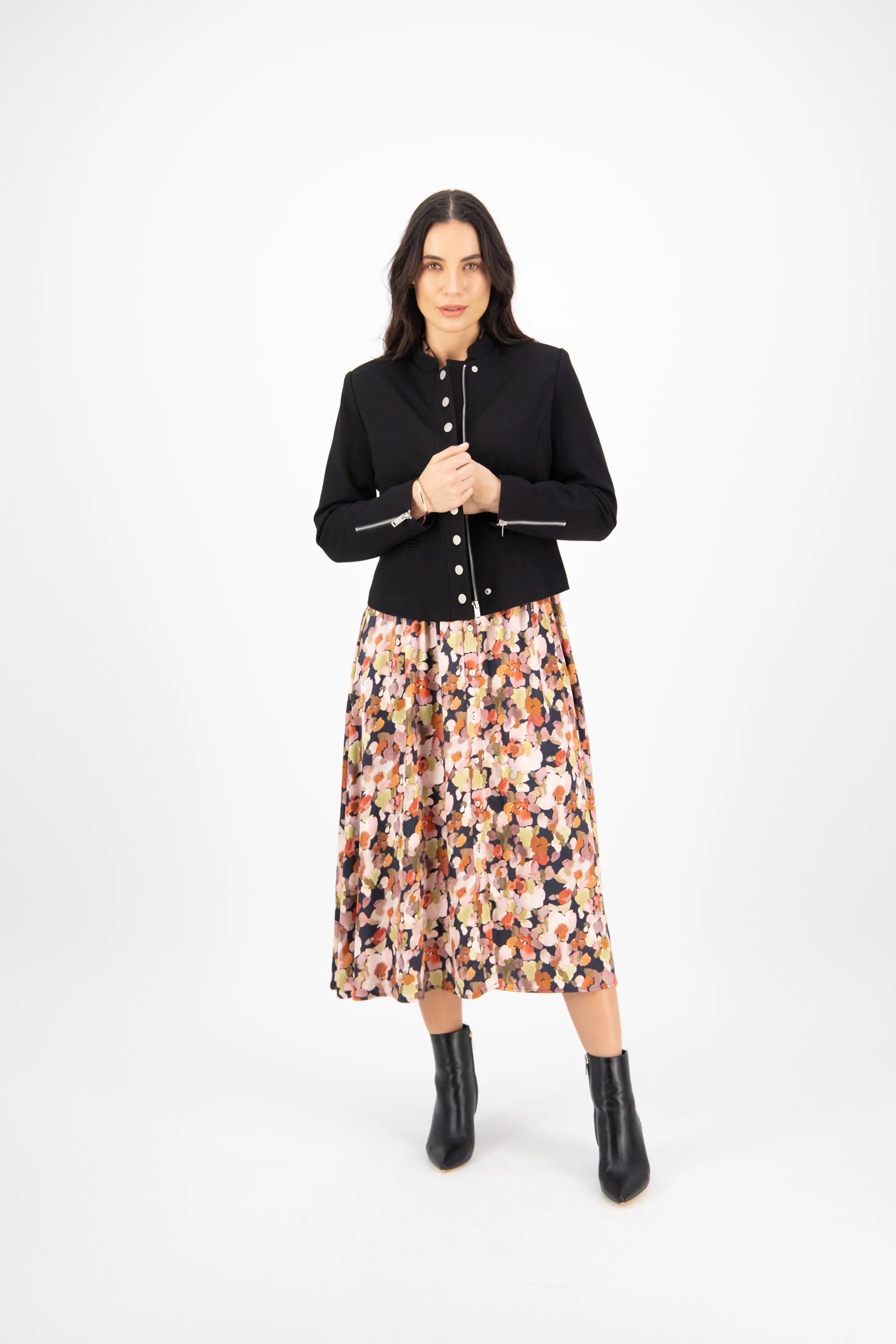 Vassalli - 2067 - Military Jacket - Black - 50% OFF - 1 x size 8 left