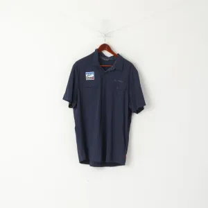 Vaude Men 56 XXL (XL) Casual Shirt Navy Nylon Altesch Arena Mountain Outdoor Top