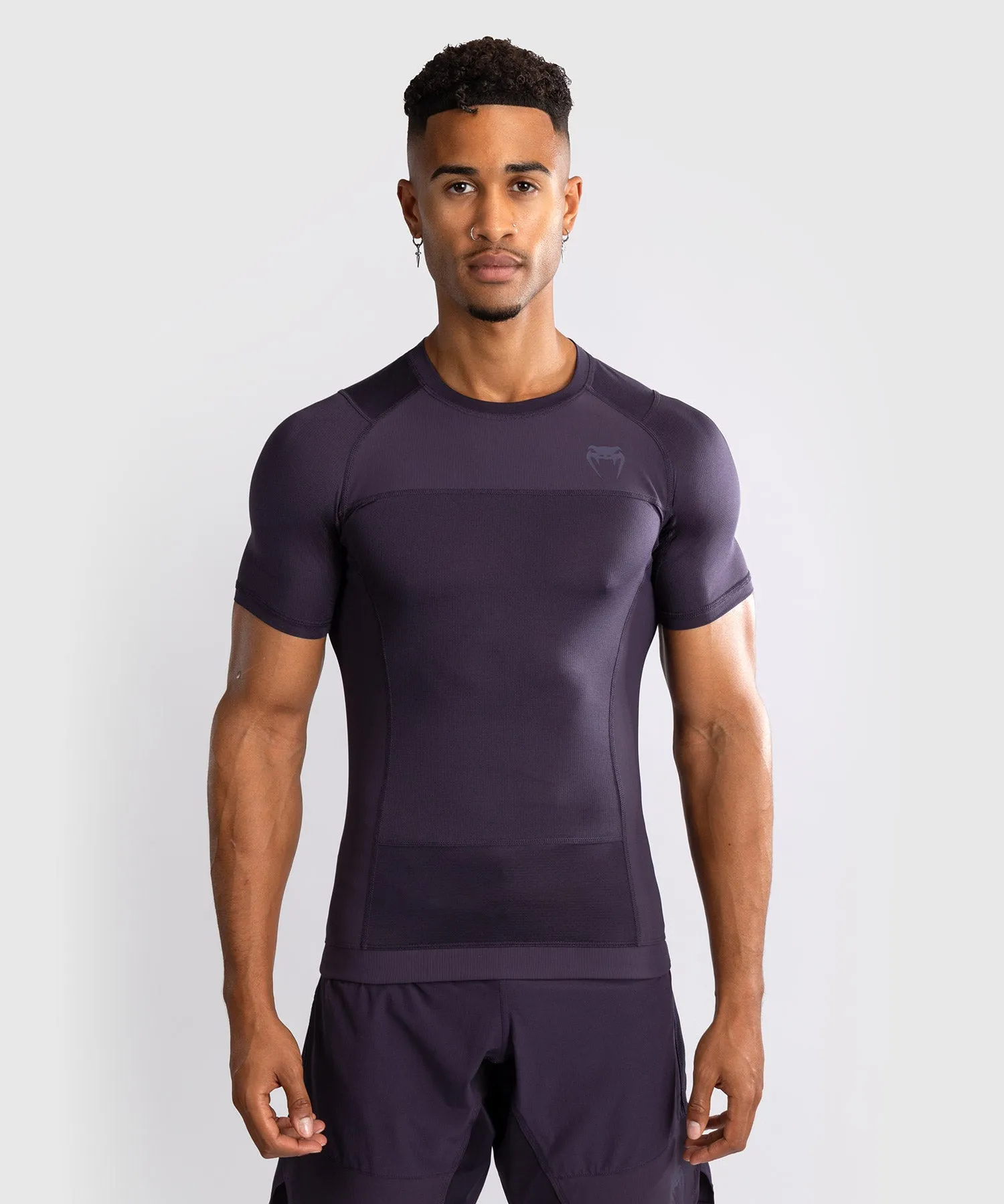 Venum G-Fit Air Men's Short Sleeve Rashguard - Deep Purple