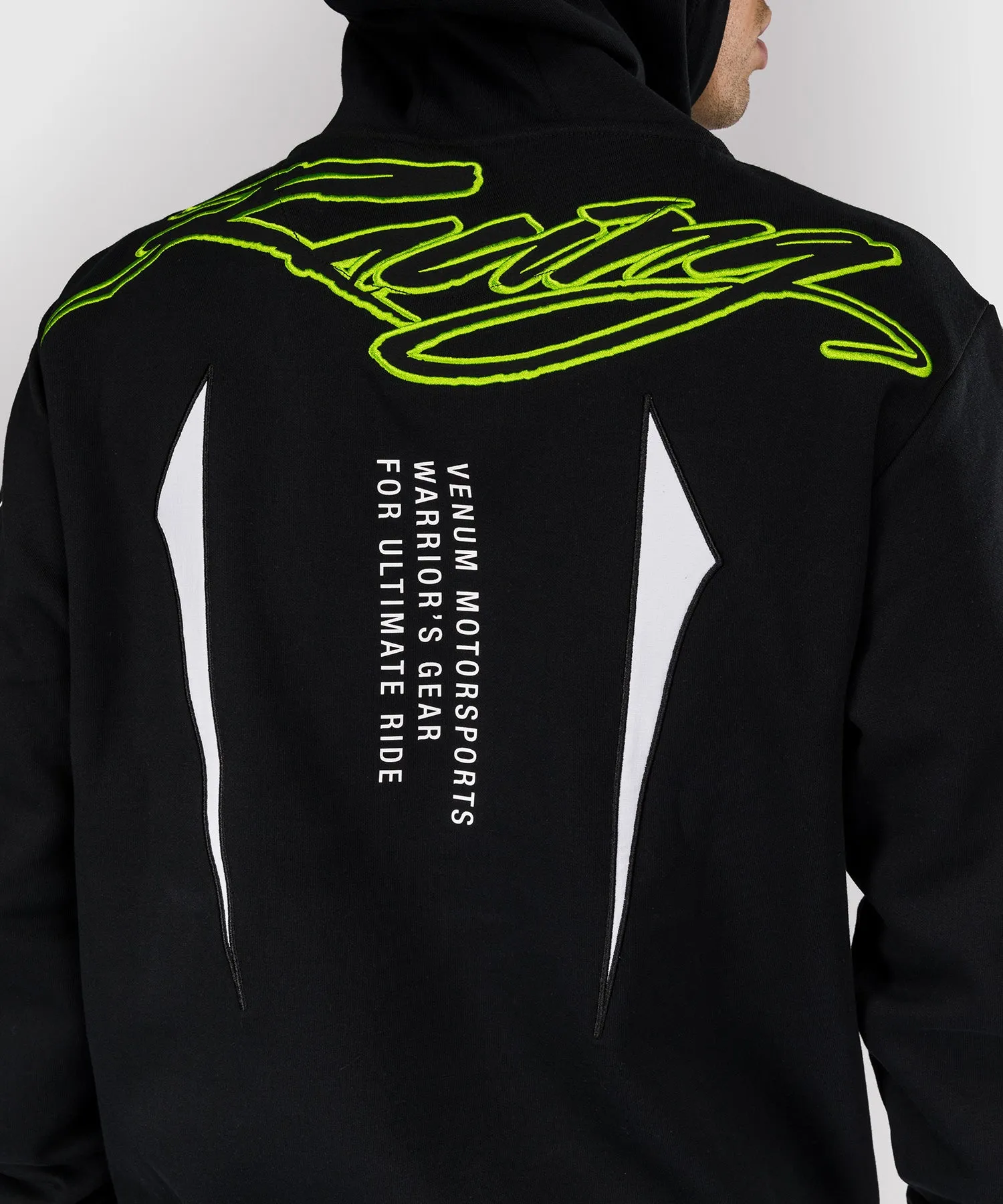 Venum x Bud Racing Men’s Hoodie - Black/White/Lime Green