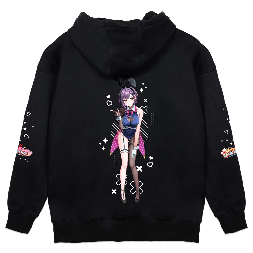 Victoria Valerie "Very Bunny Valentine's" Hoodie - Black